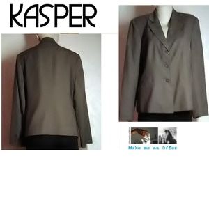 Kasper Petite Brown Blazer Size 14P